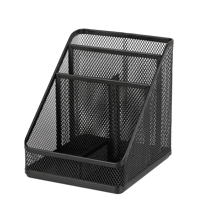 Mesh Medium Desktop Organizer Black - Brightroom
