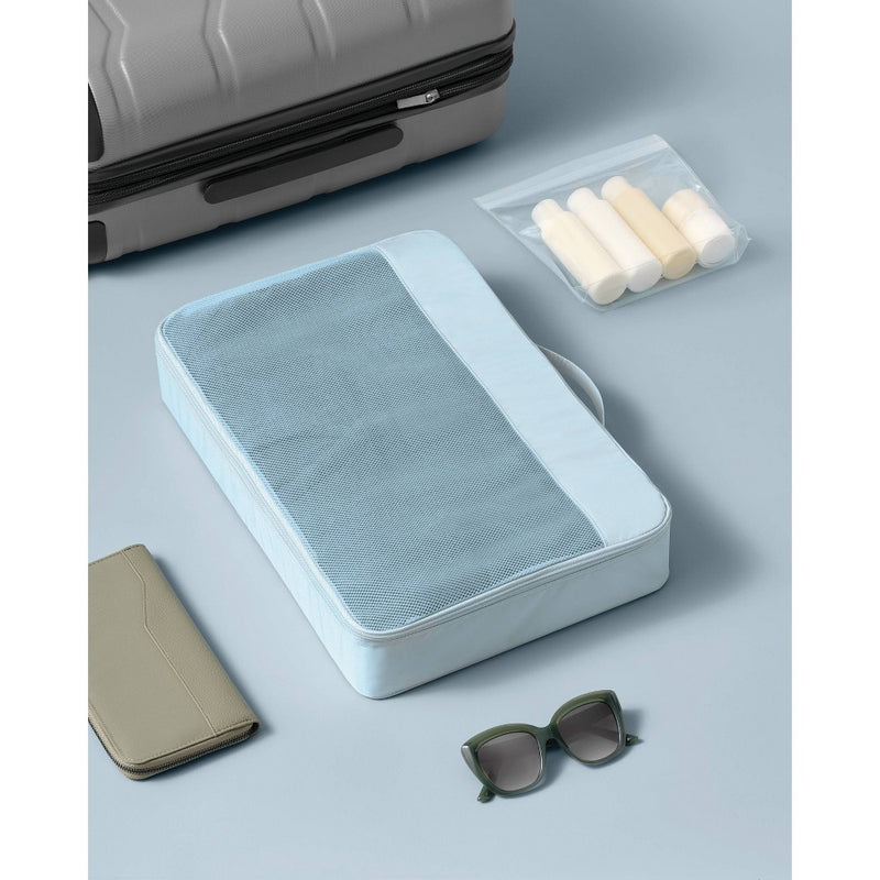Extra Large Packing Cube & Clear Pouch Set Muddy Aqua - Open Story