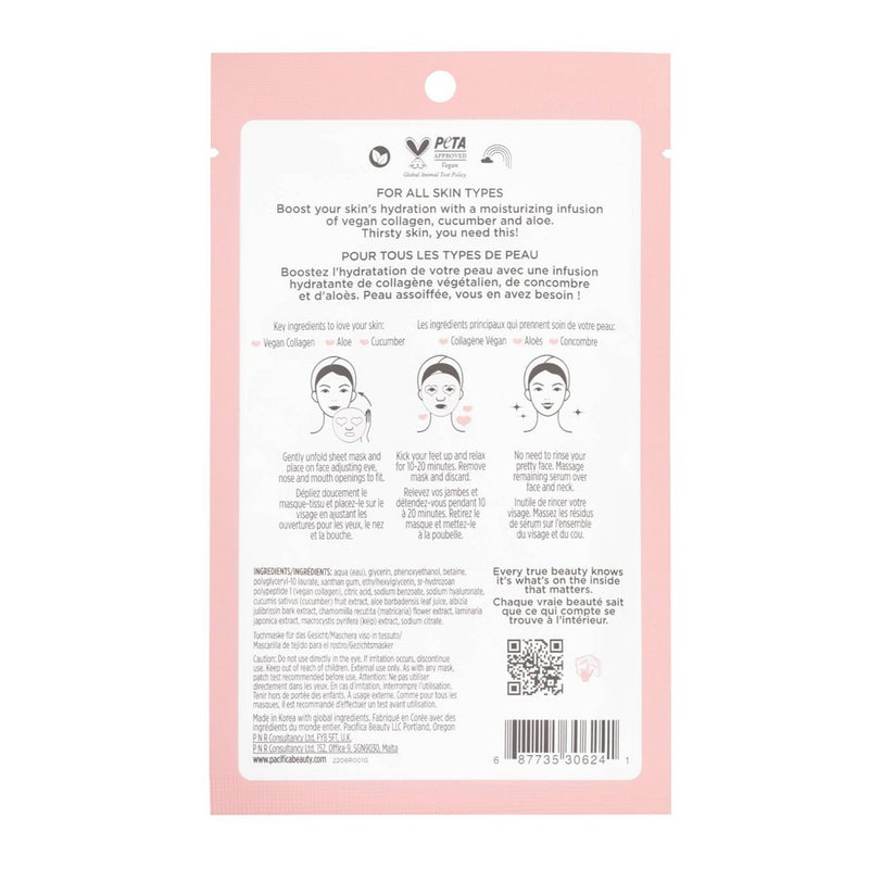 Pacifica Vegan Collagen Hydrate and Plump Facial Mask - 0.67 fl oz
