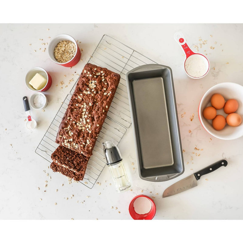 GoodCook 13"x5" XL Nonstick Steel Long Loaf Bread Pan Gray