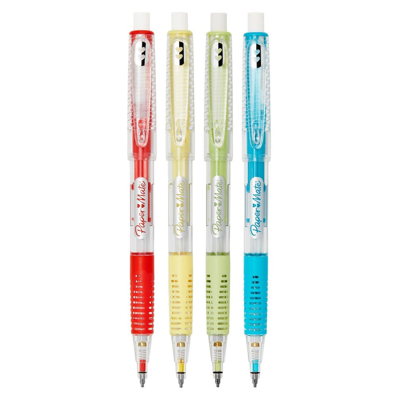 Paper Mate Clear Point 4pk #2 Mechanical Pencils 0.7mm Multicolored