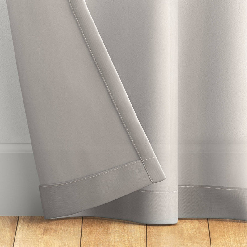 1pc 60"x63" Sheer Voile Window Curtain Panel Gray - Room Essentials