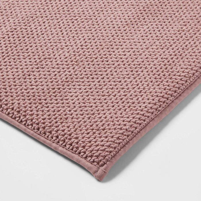 20"x34" Performance Plus Cotton Memory Foam Bath Rug Mauve - Threshold