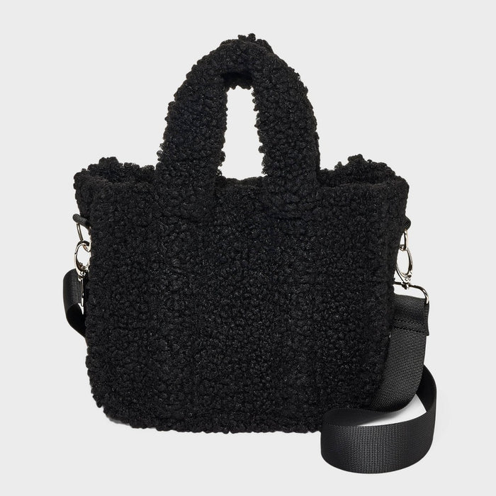 Girls' Fleece Mini Crossbody Tote - art class Black