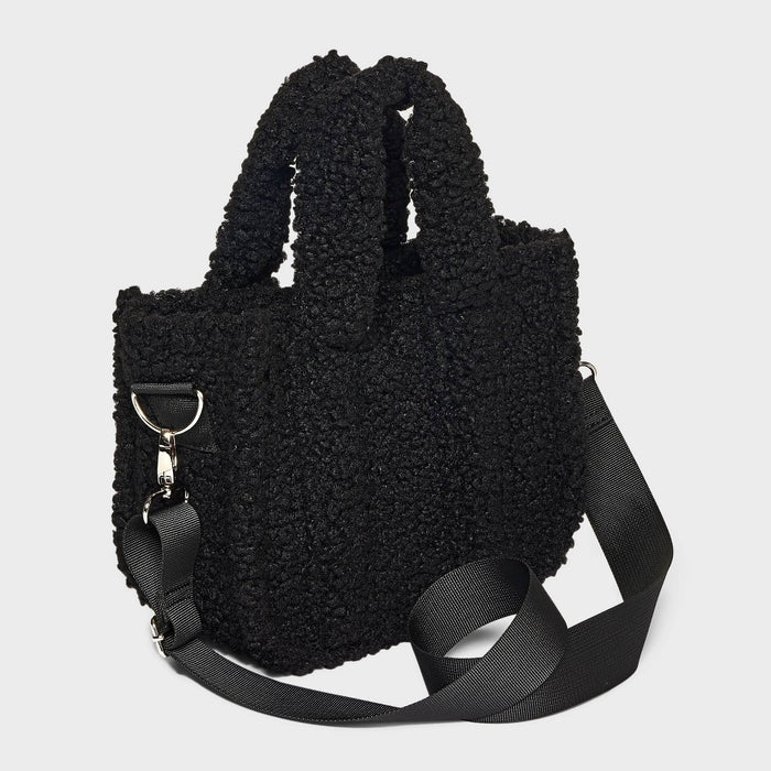 Girls' Fleece Mini Crossbody Tote - art class Black