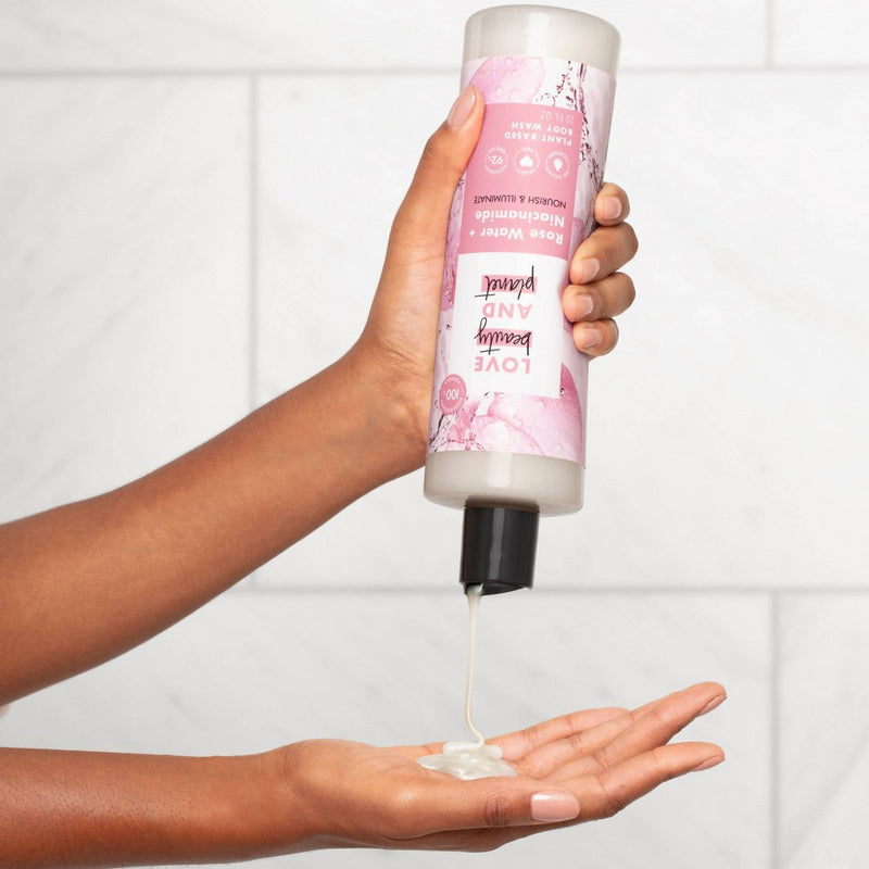 Love Beauty and Planet Rose Water & Niacinamide Nourish & Illuminate Body Wash - 20 fl oz