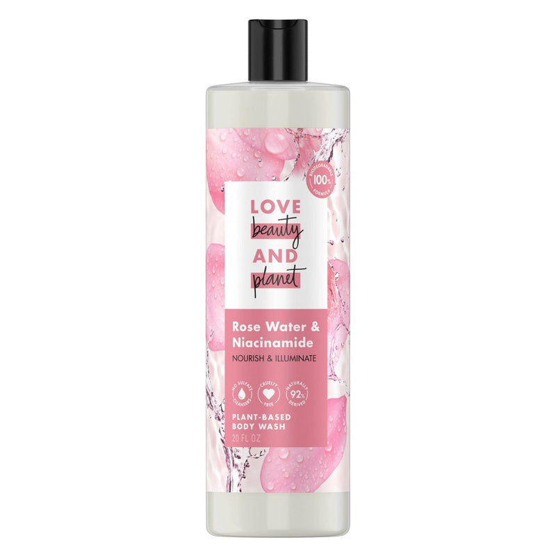 Love Beauty and Planet Rose Water & Niacinamide Nourish & Illuminate Body Wash - 20 fl oz