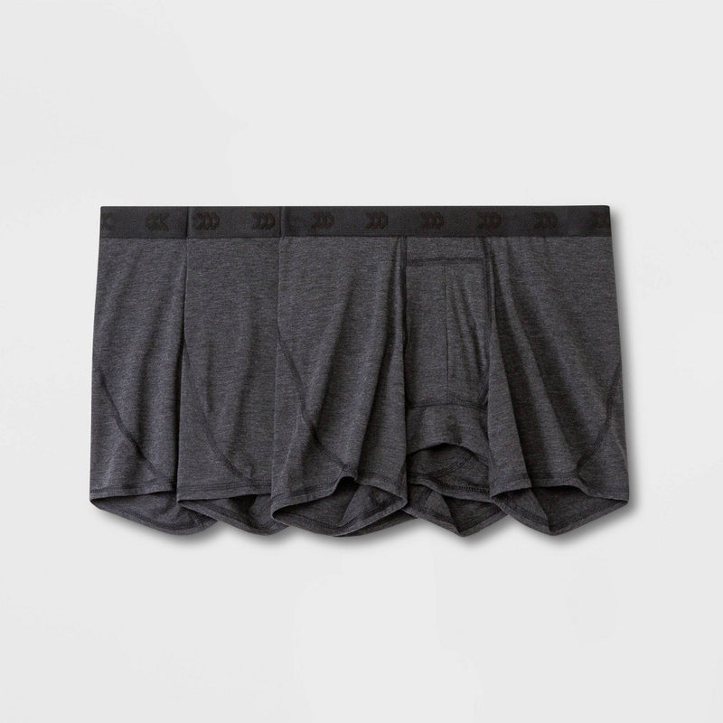 Men's Active 3pk Boxer Briefs - All In Motion Black L
