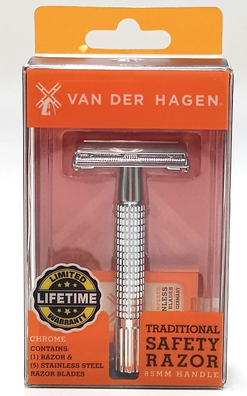 Van der Hagen Safety Razor with 5 Razor Blades