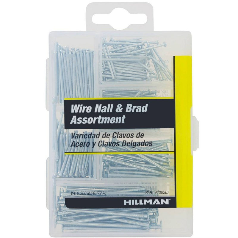 Hillman 266pc Small Wire and Brad Nails Kit