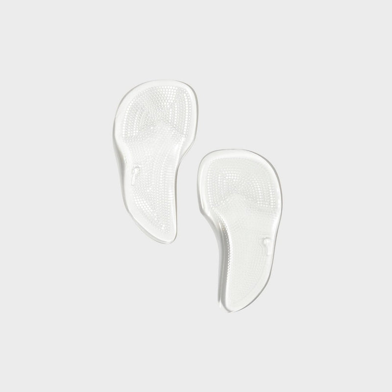 Fab Feet Women's by Foot Petals Gel 2-in-1 Ball of Foot/Arch Support Shoe Cushions Clear - 1 pair