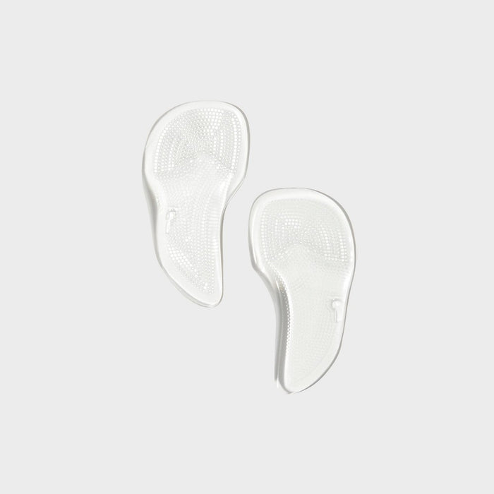 Fab Feet Women's by Foot Petals Gel 2-in-1 Ball of Foot/Arch Support Shoe Cushions Clear - 1 pair