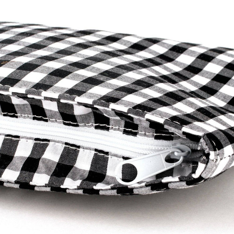 Sugar Paper Essentials Gingham and Chambray Pencil Pouch 2pk