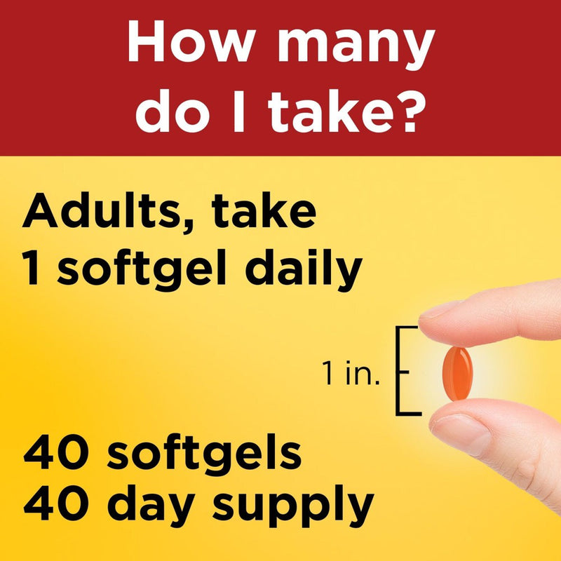 Nature Made CoQ10 200mg Softgels for Heart Health Support - 40ct