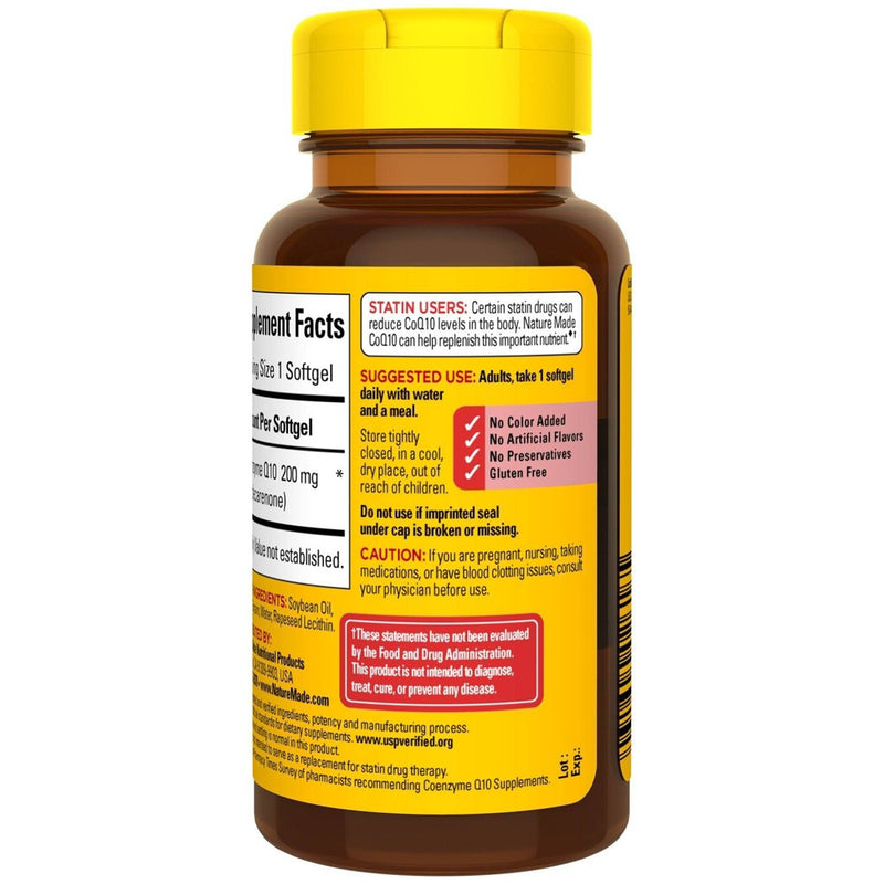 Nature Made CoQ10 200mg Softgels for Heart Health Support - 40ct