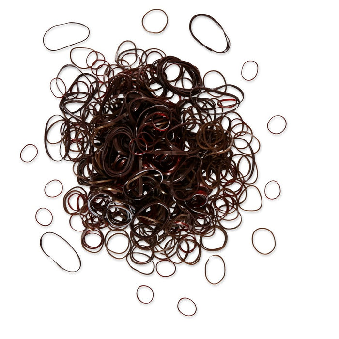 scunci Mixed Size Polyband Hair Ties in Zippered Pouch Brown - 300pc