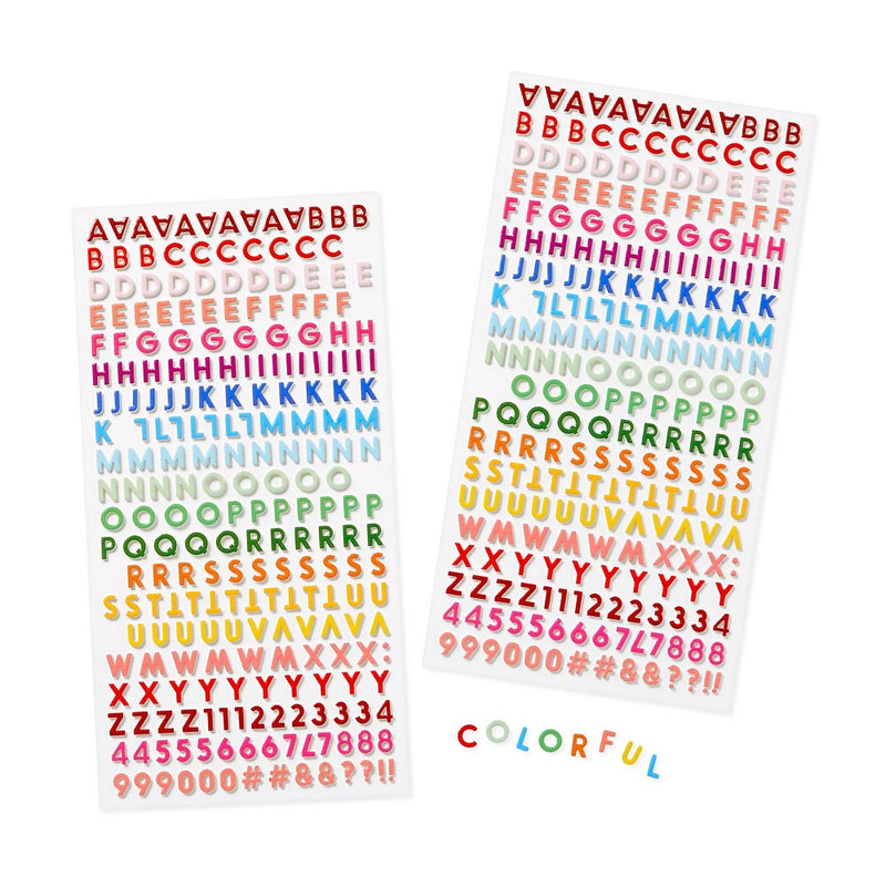 494ct Mini Alphabet Foam Stickers - Mondo Llama