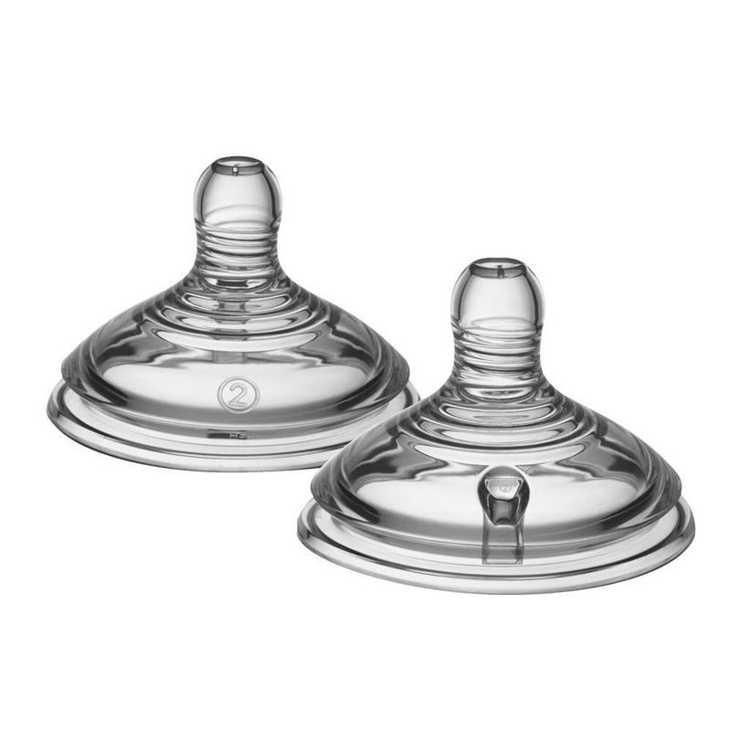 Tommee Tippee Natural Start Medium Flow Baby Bottle Nipples - 2pk
