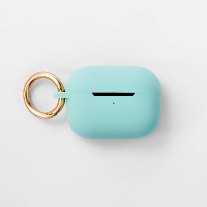 Apple AirPods Pro (1/2 Generation) Silicone Case with Clip - heyday Spring Teal