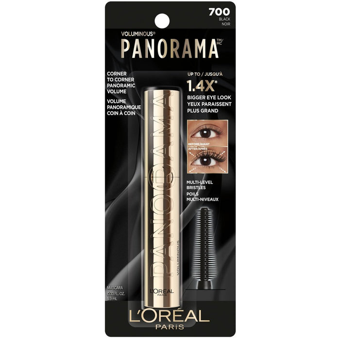 L'Oreal Paris Voluminous Panorama Volumizing and Lengthening Mascara - 700 Black - 0.33 fl oz