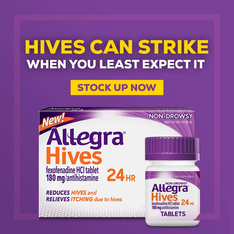 Allegra Adult Hives Relief Fexofenadine 180mg Tablets - 30ct