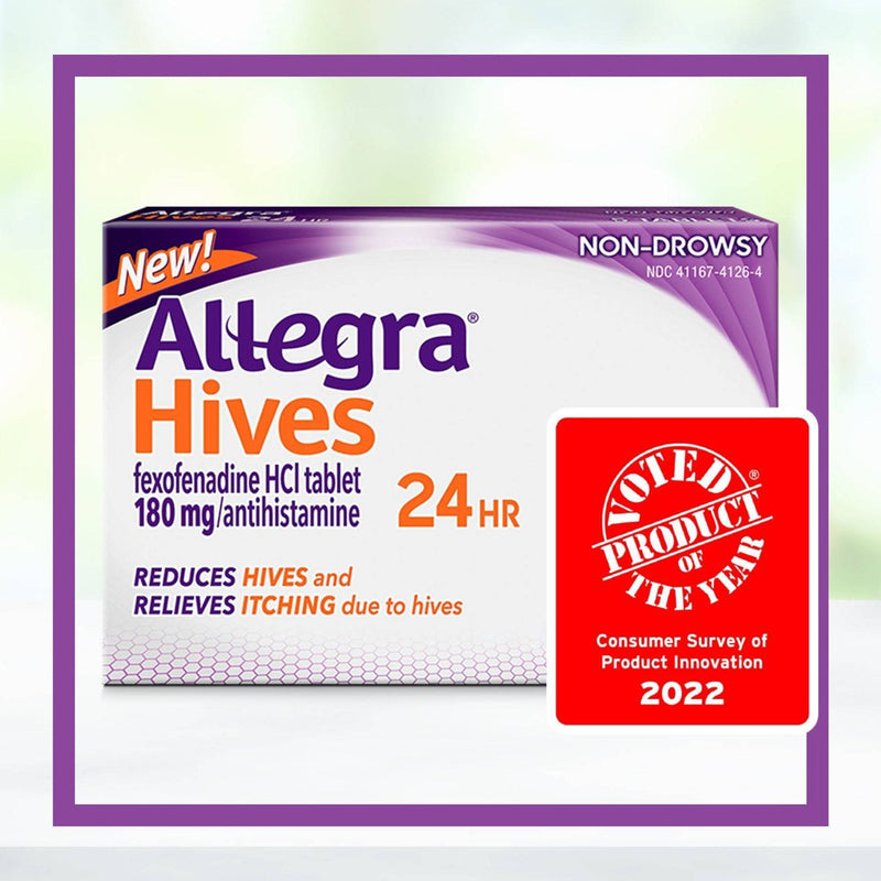 Allegra Adult Hives Relief Fexofenadine 180mg Tablets - 30ct