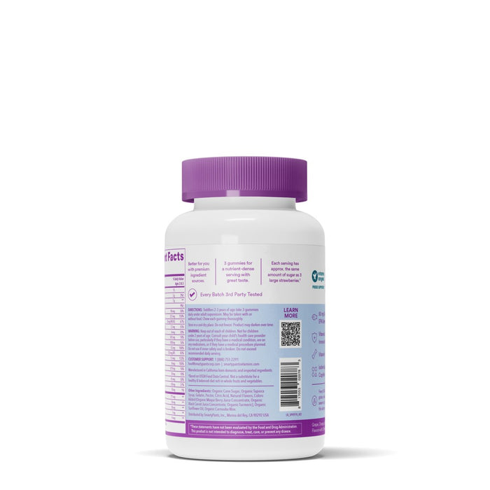 SmartyPants Toddler Multi & Omega 3 Fish Oil Gummy Vitamins with D3, C & B12 - 70 ct