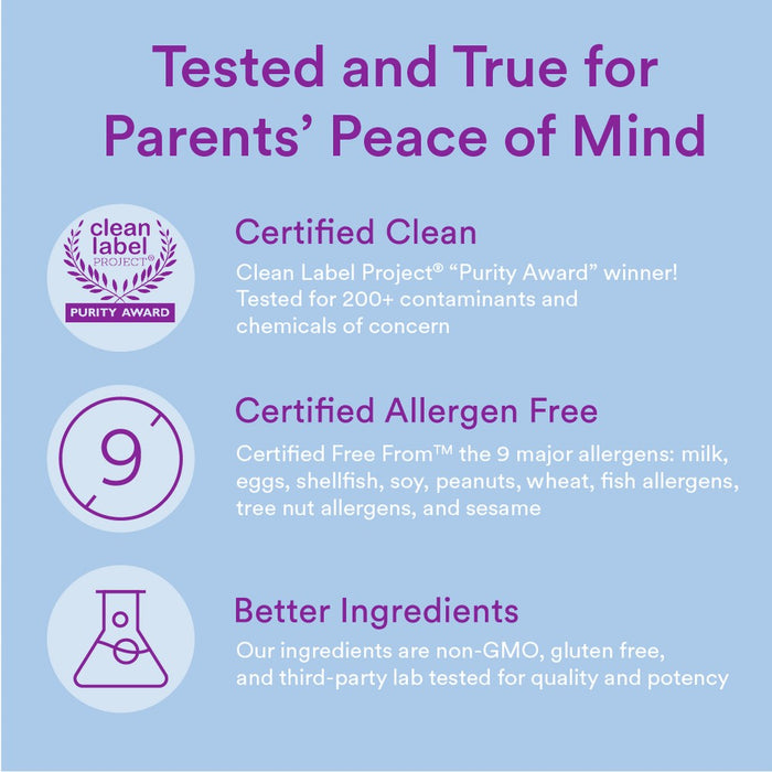 SmartyPants Toddler Multi & Omega 3 Fish Oil Gummy Vitamins with D3, C & B12 - 70 ct