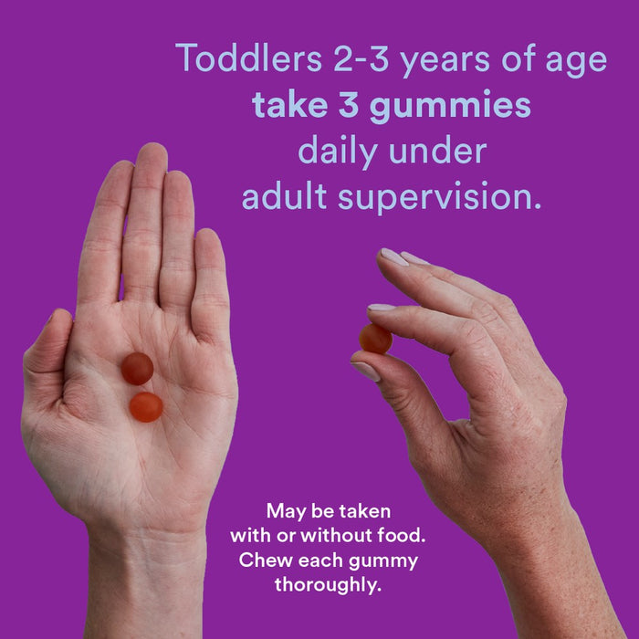 SmartyPants Toddler Multi & Omega 3 Fish Oil Gummy Vitamins with D3, C & B12 - 70 ct