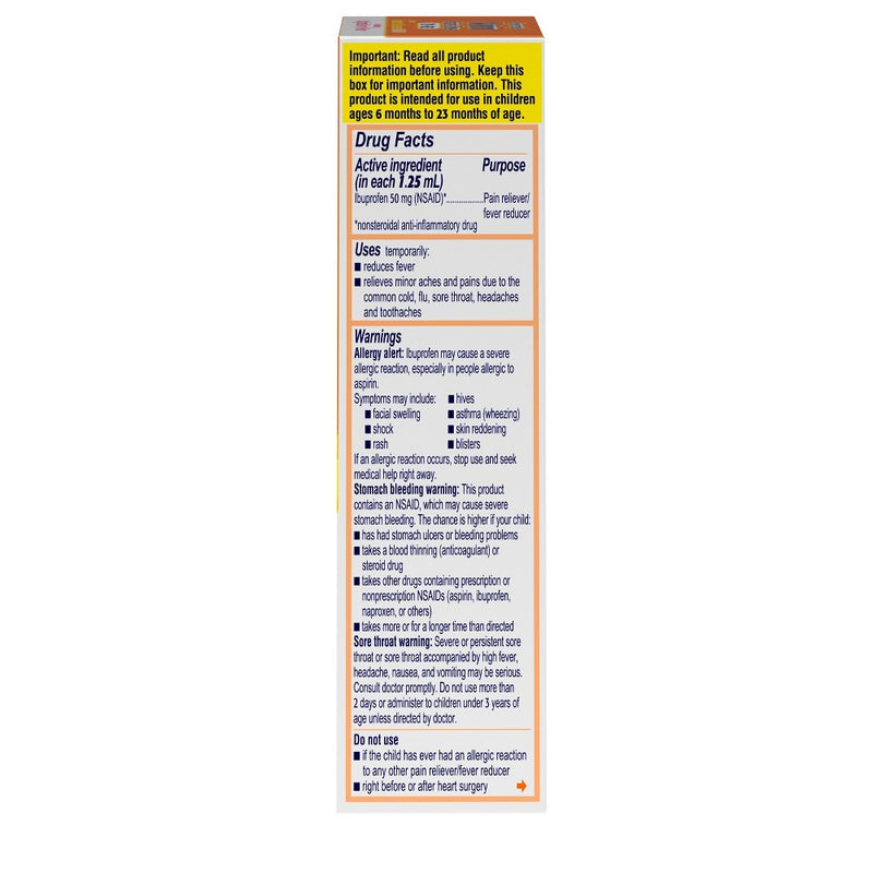 Infants' Motrin Dye-Free Pain Reliever/Fever Reducer Liquid Drops - Ibuprofen (NSAID) - Berry - 1 fl oz