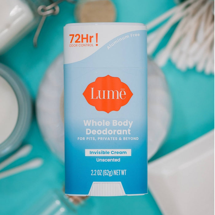 Lume Invisible Cream Deodorant Stick - Unscented - 2.2oz