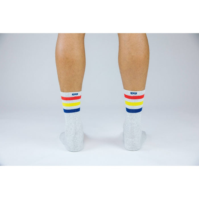 Pair of Thieves Men's Cushion Crew Socks 3pk - Gray/Black