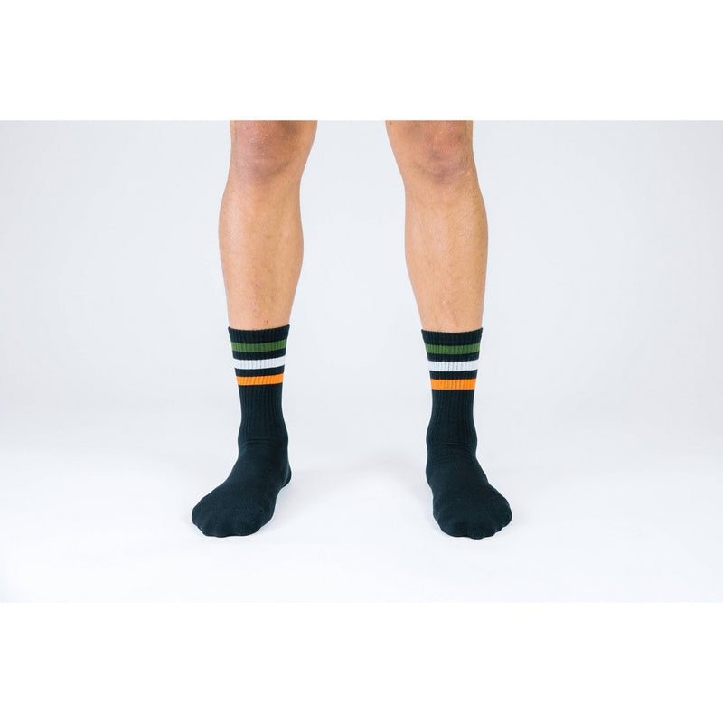 Pair of Thieves Men's Cushion Crew Socks 3pk - Gray/Black