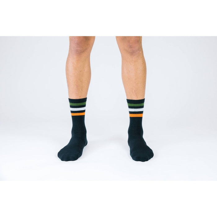 Pair of Thieves Men's Cushion Crew Socks 3pk - Gray/Black