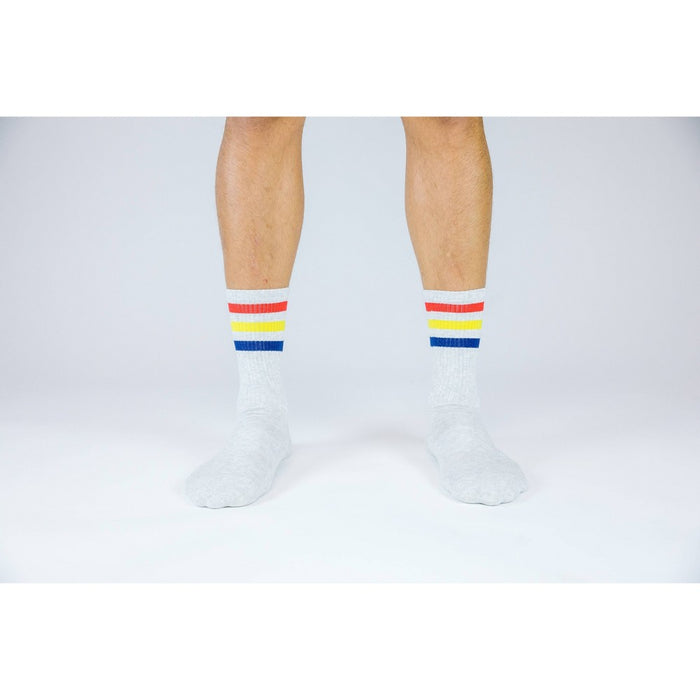 Pair of Thieves Men's Cushion Crew Socks 3pk - Gray/Black