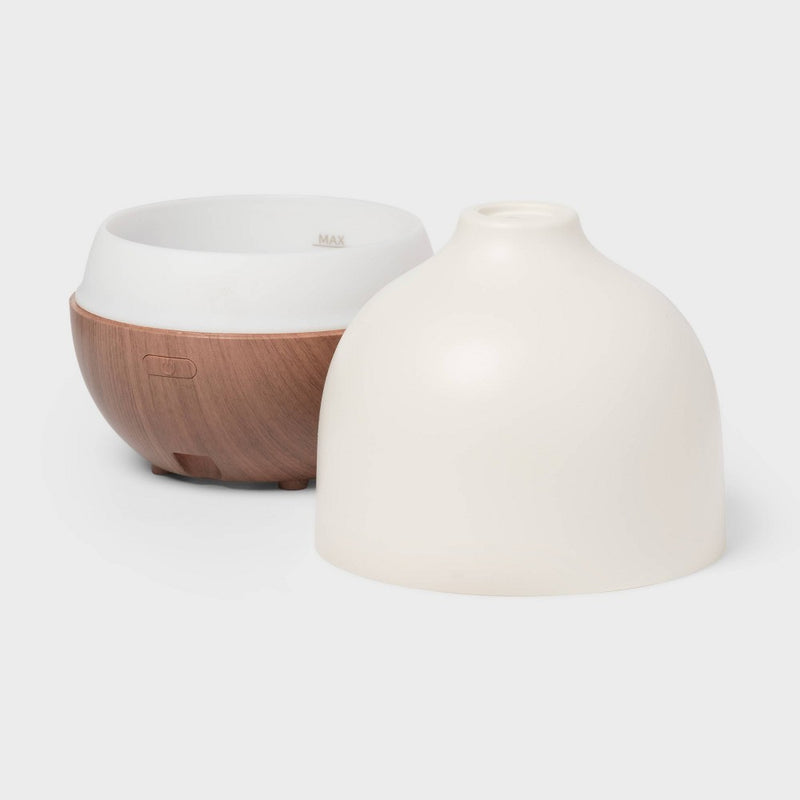 White Top and Woodgrain Base 300ml Large Diffuser - Threshold