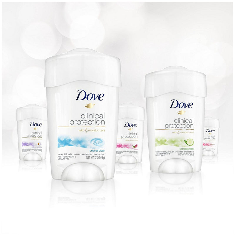 Dove Beauty Clinical Protection Cool Essentials Women's Antiperspirant & Deodorant Stick - 1.7oz