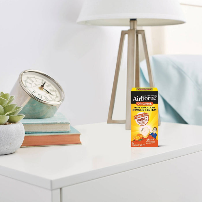 Airborne Immune Support Supplement Chewables - Citrus - 32ct