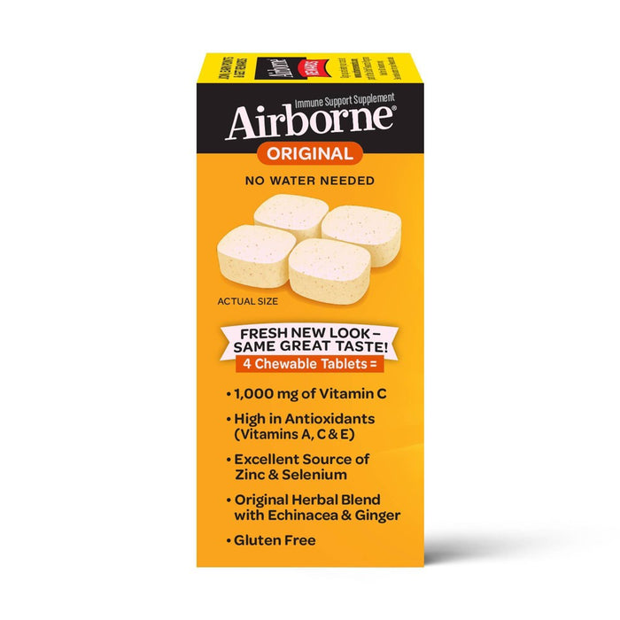 Airborne Immune Support Supplement Chewables - Citrus - 32ct