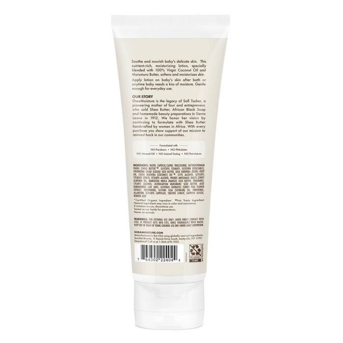 SheaMoisture Baby Lotion 100% Virgin Coconut Oil Hydrate & Nourish for Delicate Skin - 8 fl oz
