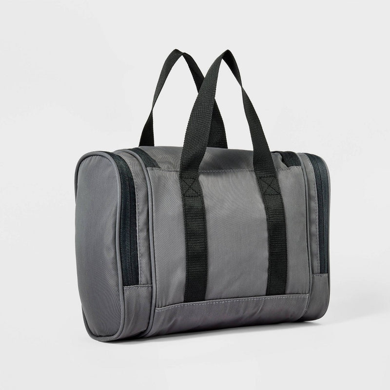 Large Hanging Toiletry Bag Gray - Open Story