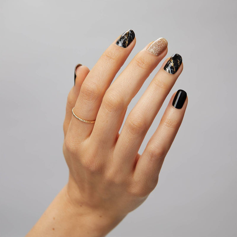 Dashing Diva Gloss Palette Nail Art - Black Obsidian - 32ct
