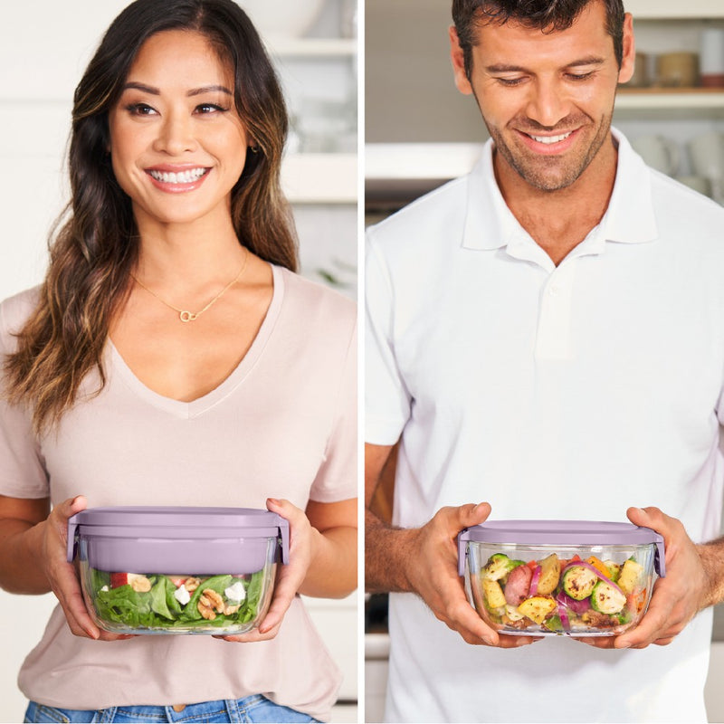 Bentgo 7.6c Glass Salad Container Lavender