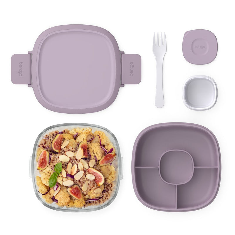 Bentgo 7.6c Glass Salad Container Lavender