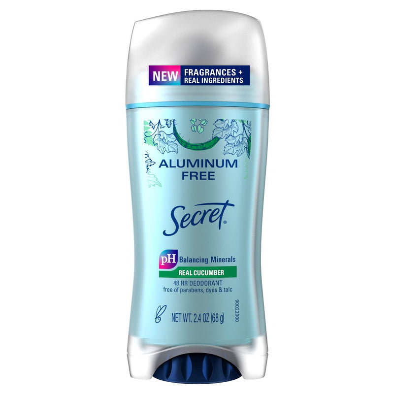 Secret Aluminum Free Deodorant for Women - Cucumber -2.4oz