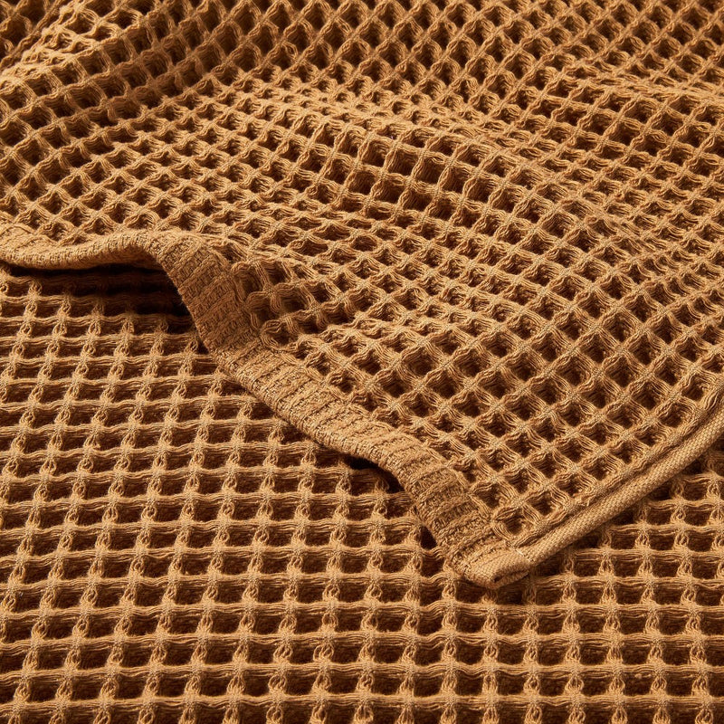 Waffle Hand Towel Warm Brown - Casaluna