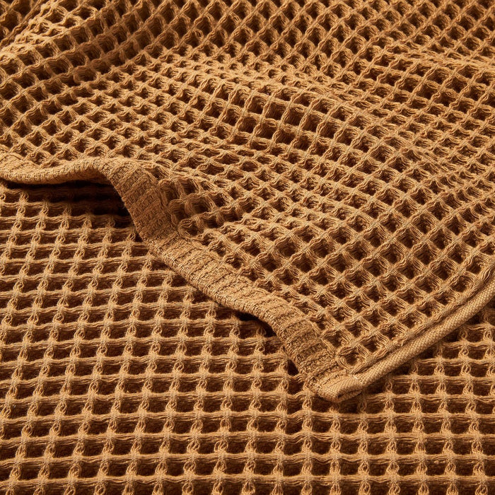 Waffle Hand Towel Warm Brown - Casaluna