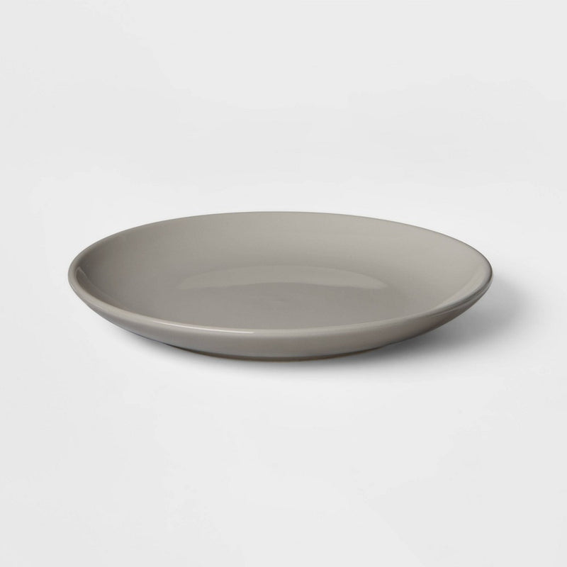 Dinner Plate Coupe Gray 10"x10" - Threshold