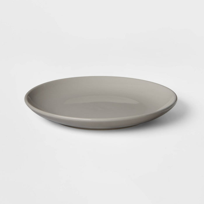 Dinner Plate Coupe Gray 10"x10" - Threshold