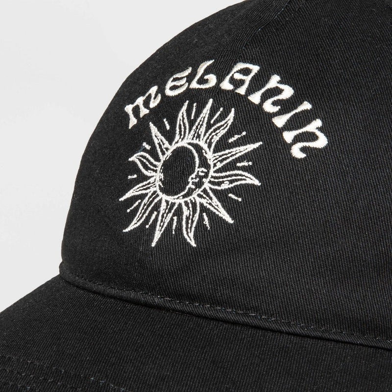 Black History Month Adult Melanin Satin-Lined Baseball Hat - Black